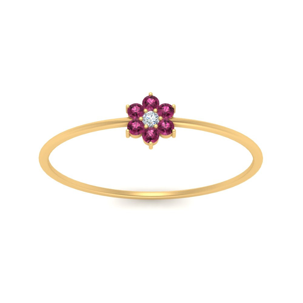 Flower Stacking Wedding Ring