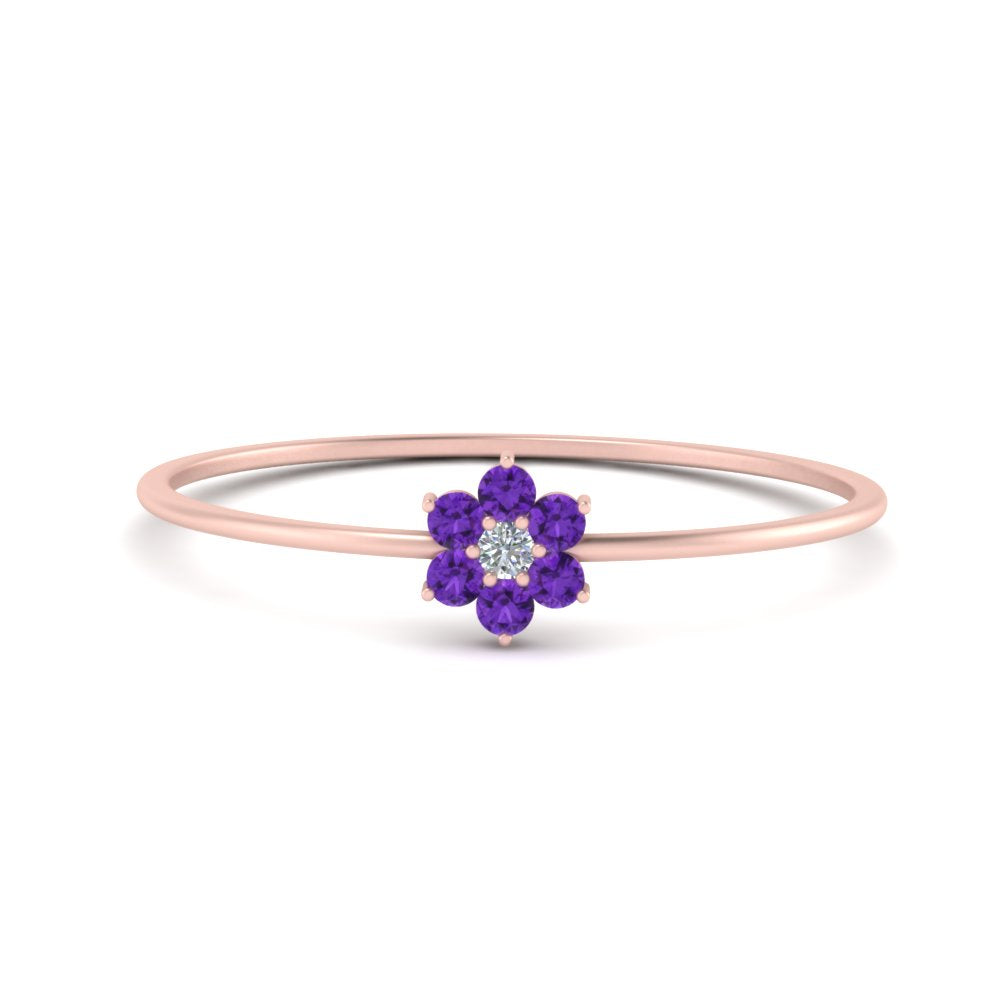 Flower Stacking Wedding Ring