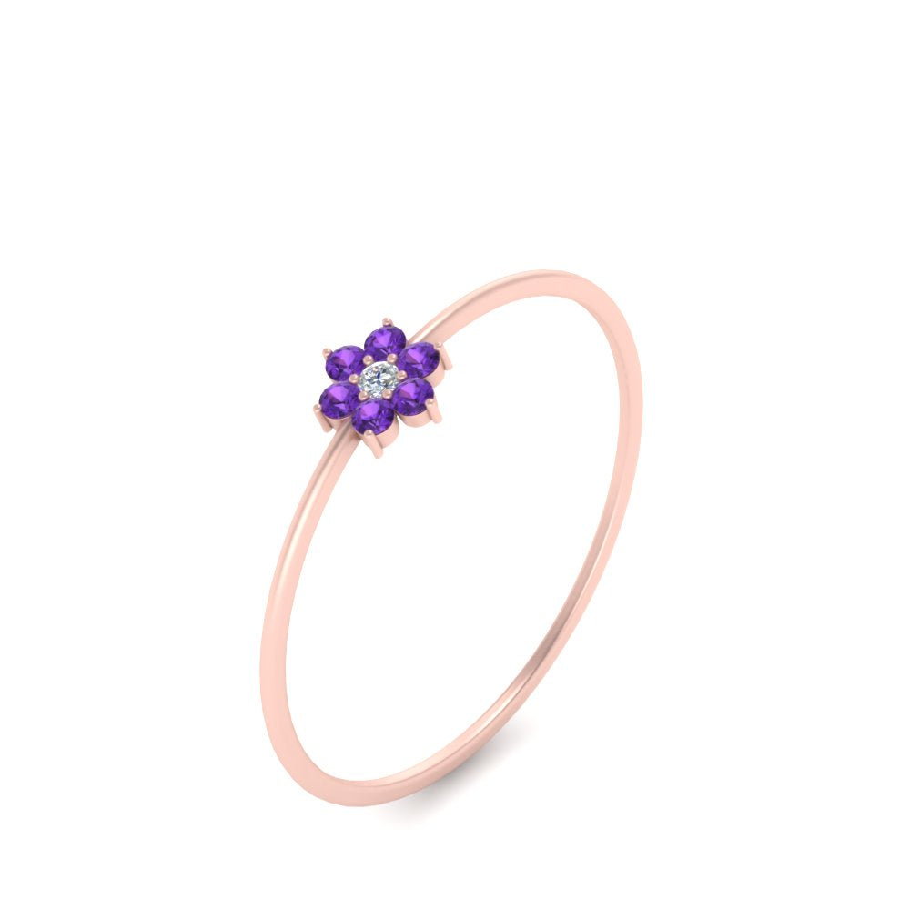Flower Stacking Wedding Ring