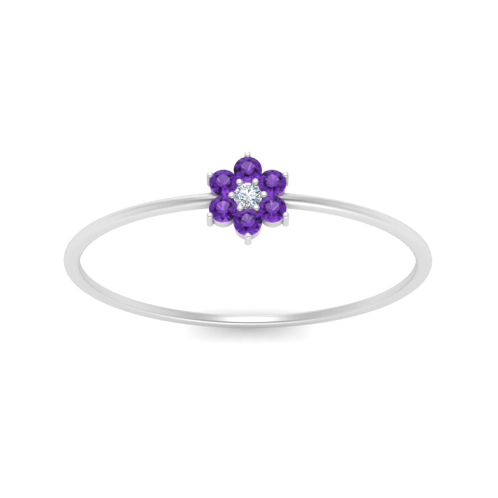 Flower Stacking Wedding Ring