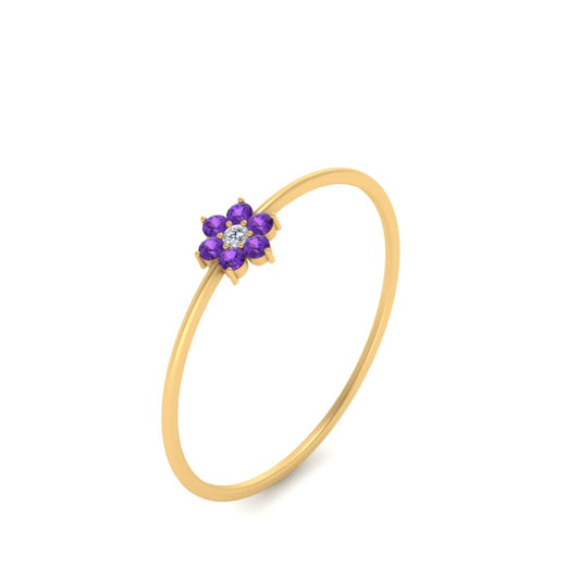 Flower Stacking Wedding Ring