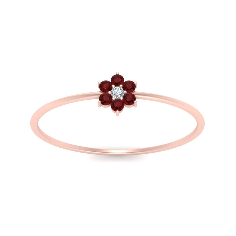 Flower Stacking Wedding Ring