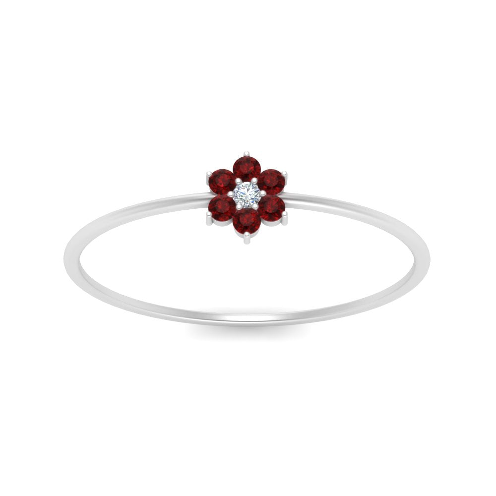 Flower Stacking Wedding Ring