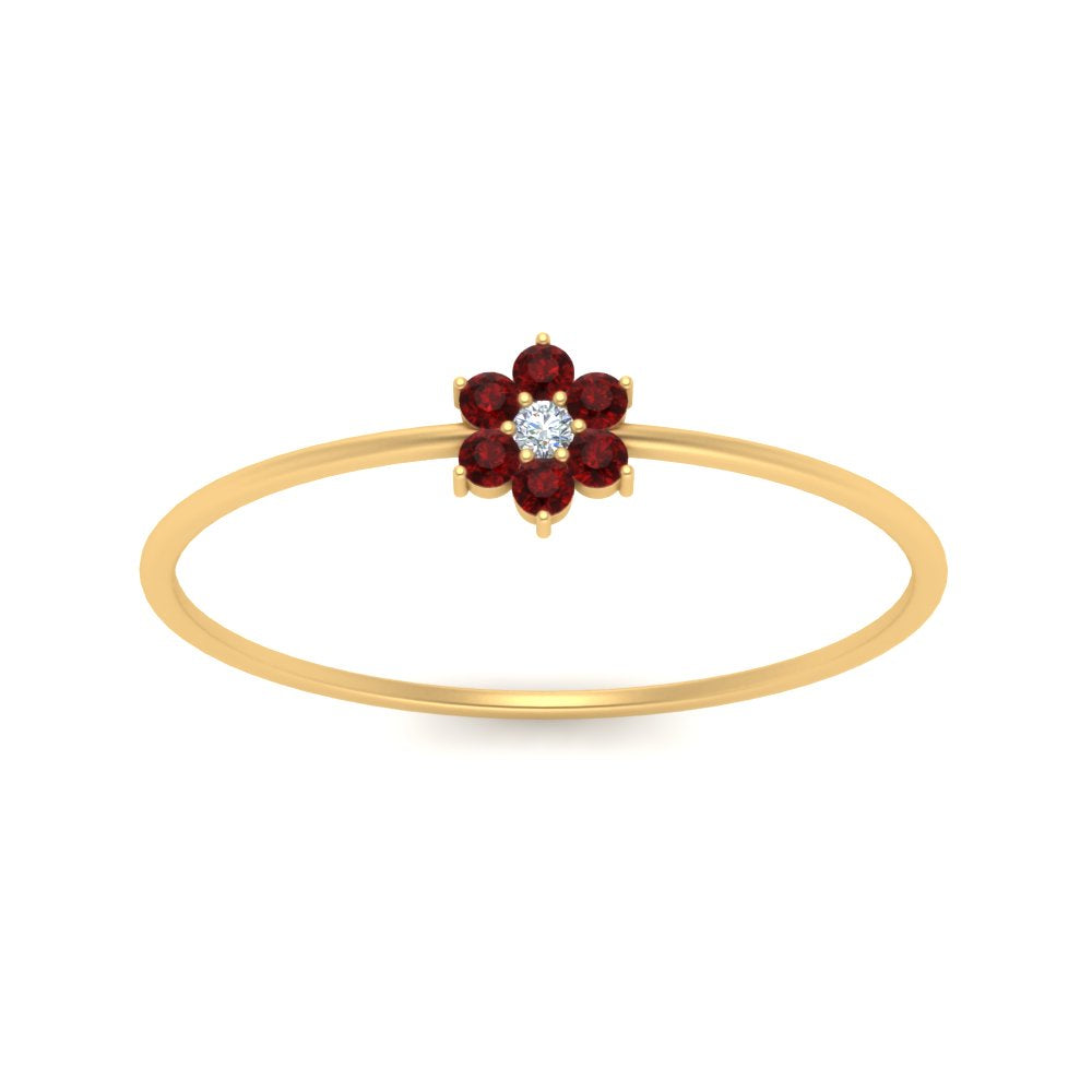 Flower Stacking Wedding Ring