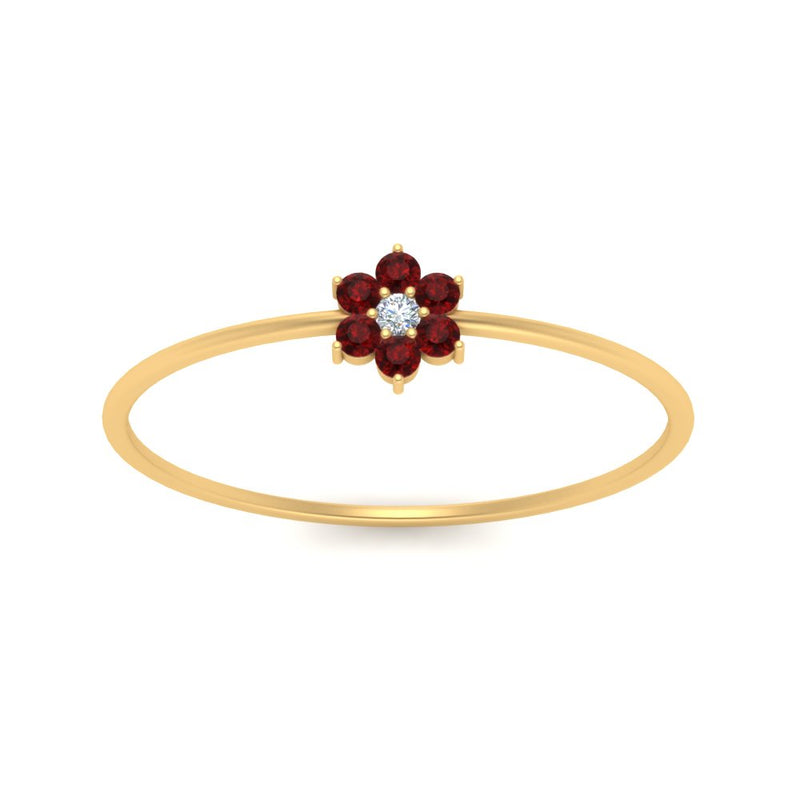 Flower Stacking Wedding Ring
