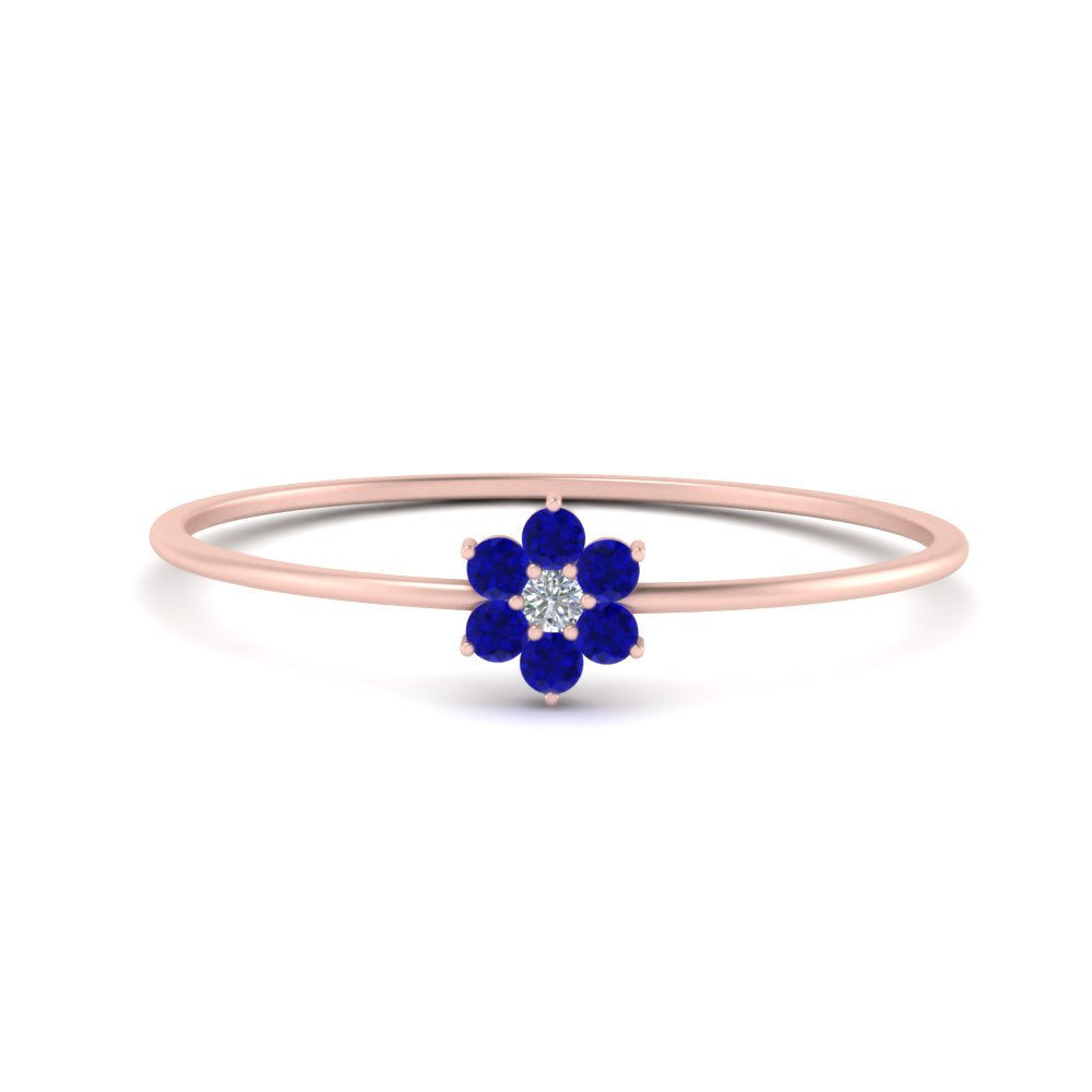 Flower Stacking Wedding Ring