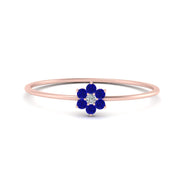 Flower Stacking Wedding Ring