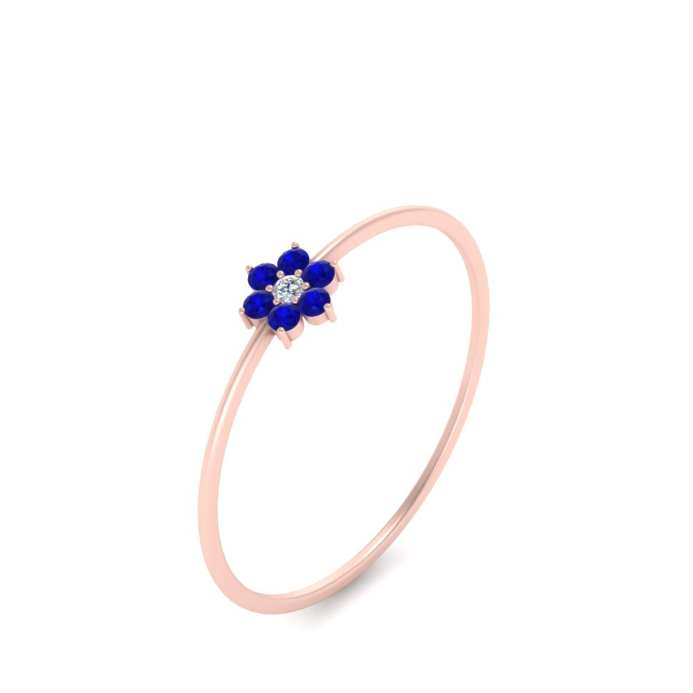 Flower Stacking Wedding Ring