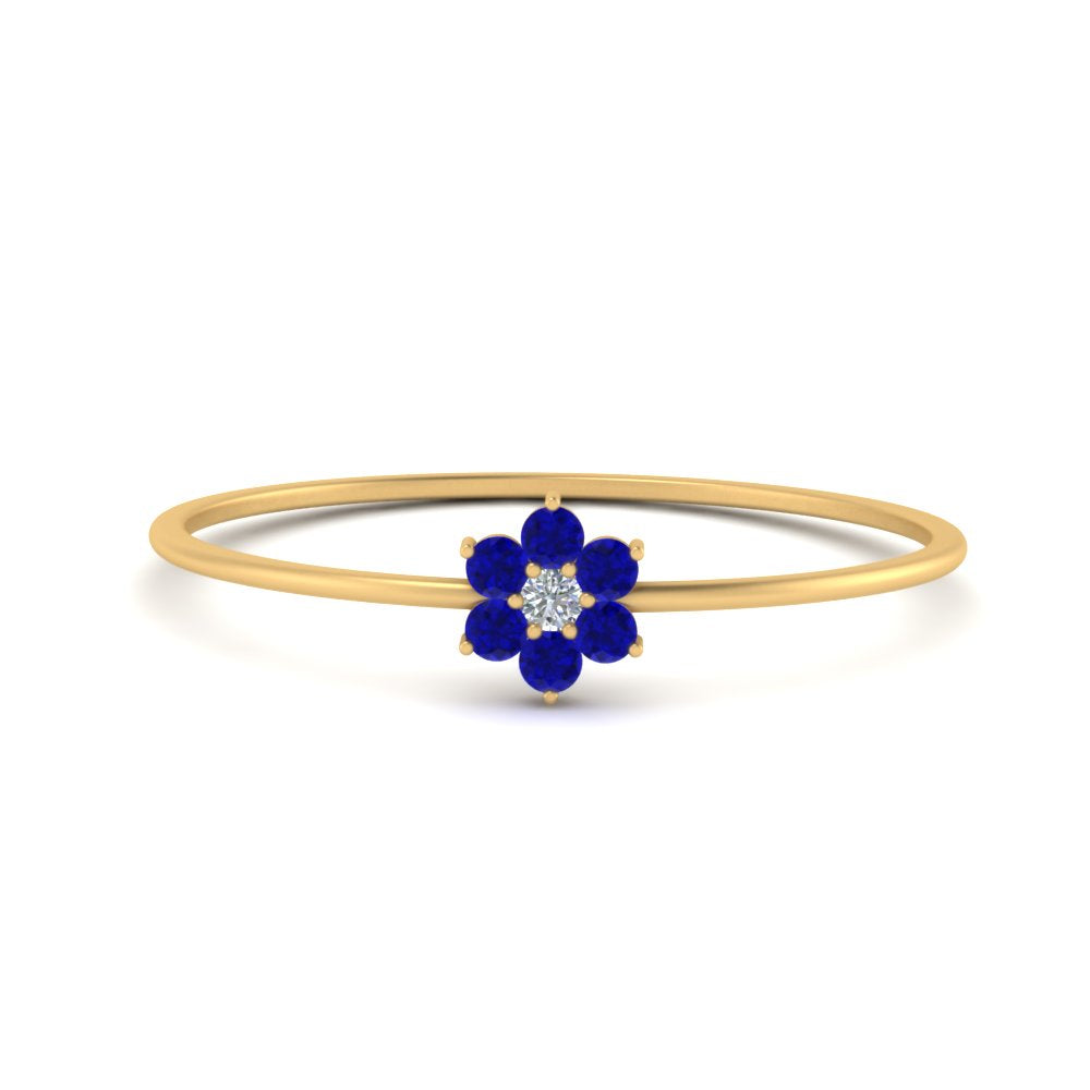Flower Stacking Wedding Ring