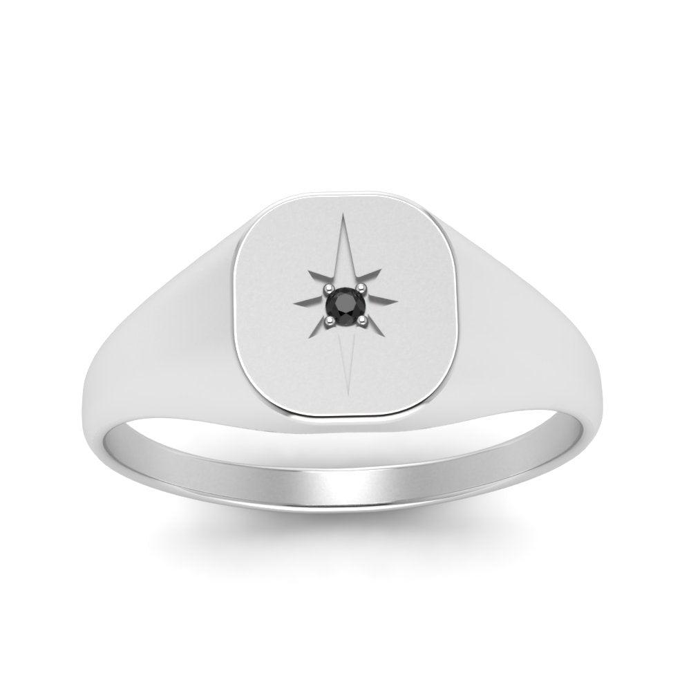 Starburst Signet Ring For Men