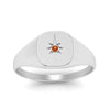 Load image into Gallery viewer, starburst-signet-orange-sapphire-ring-for-men-in-white-gold-FDM122748GSAORANGLE2-NL-WG.jpg