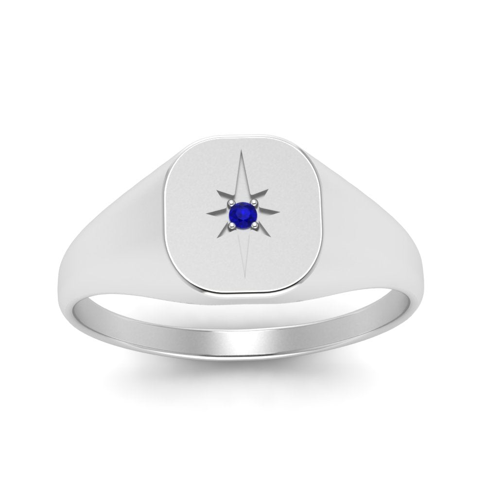 Starburst Signet Ring For Men