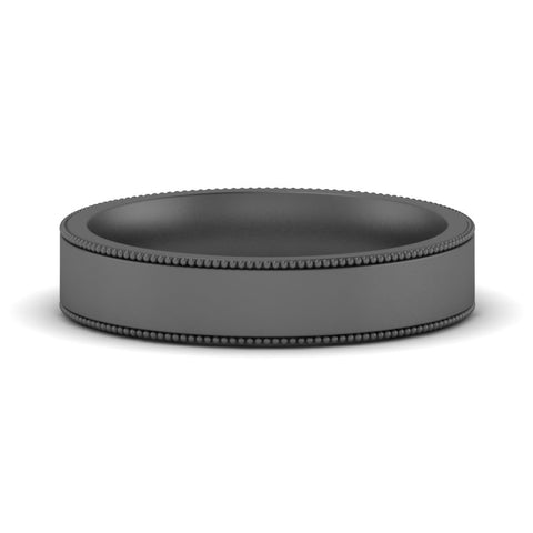 Stepped Edge Comfort Fit Flat Mens Band