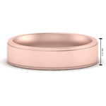 Load image into Gallery viewer, 4 mm Steps Edge Comfort Fit Mens Band
