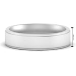 Load image into Gallery viewer, 4 mm Steps Edge Comfort Fit Mens Band
