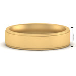 Load image into Gallery viewer, 4 mm Steps Edge Comfort Fit Mens Band
