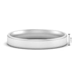 Load image into Gallery viewer, 4 mm Steps Edge Comfort Fit Mens Band
