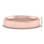 Load image into Gallery viewer, 4 mm Steps Edge Comfort Fit Mens Band
