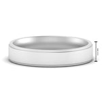 Load image into Gallery viewer, 4 mm Steps Edge Comfort Fit Mens Band
