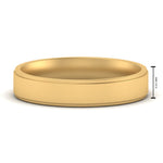 Load image into Gallery viewer, 4 mm Steps Edge Comfort Fit Mens Band
