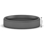 Load image into Gallery viewer, 4 mm Steps Edge Comfort Fit Mens Band
