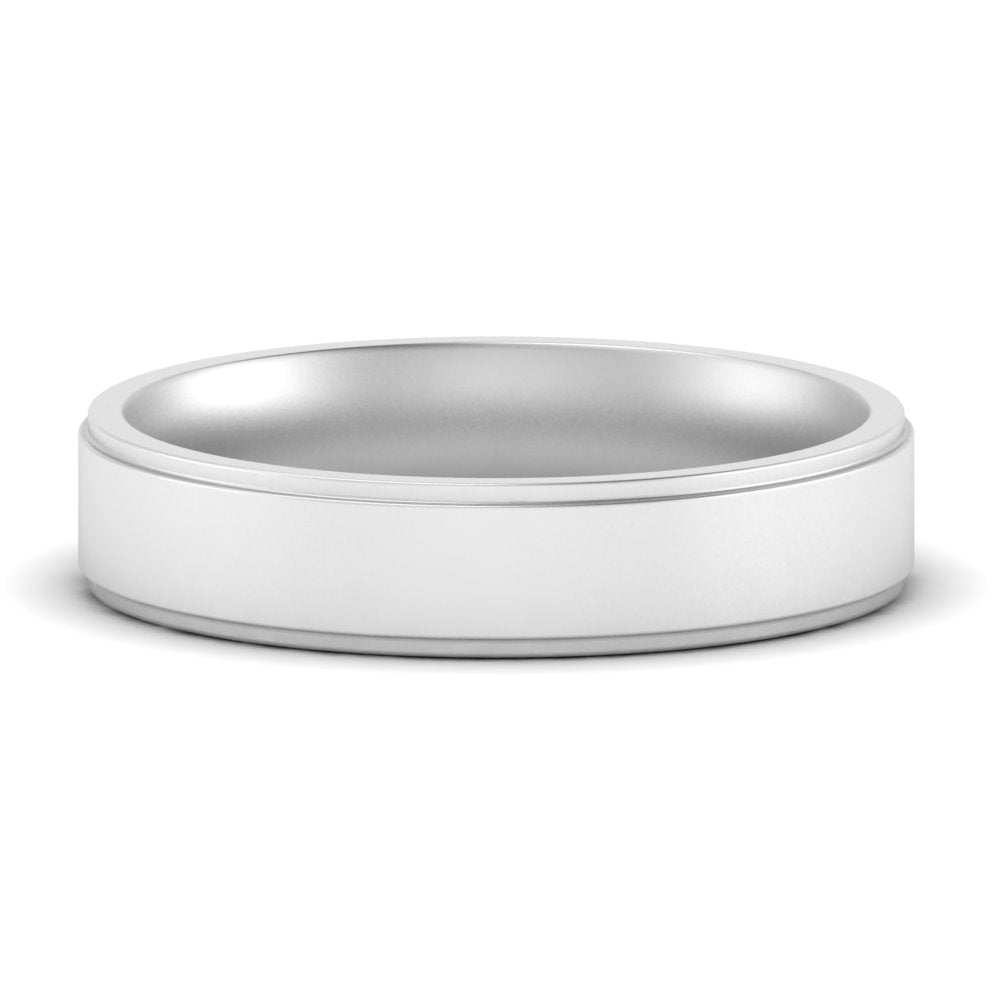 4 mm Steps Edge Comfort Fit Mens Band