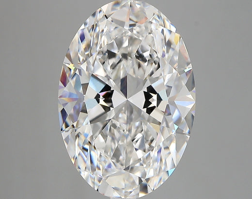 5.76 Carat Oval Cut Lab Grown Diamond VVS2 E