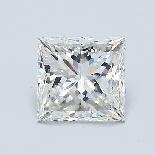 1.25 Carat Princess Cut Natural Diamond VVS2 H