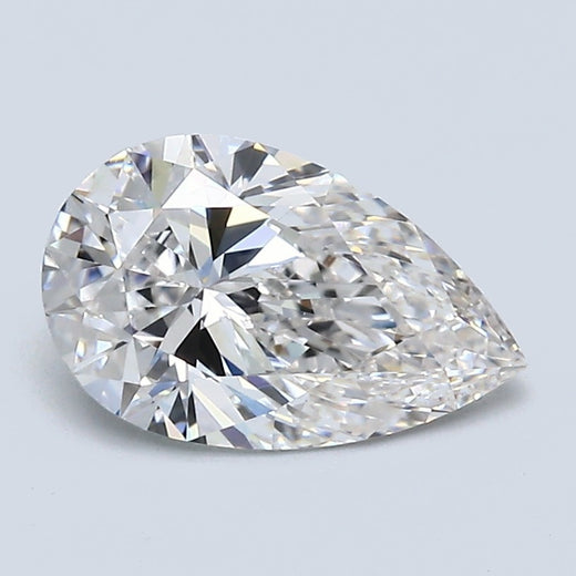 1.37 Carat Pear Cut Natural Diamond VVS2 G