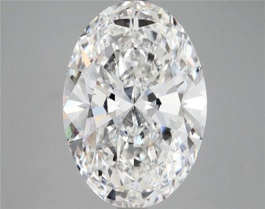 5.32 Carat Oval Cut Lab Grown Diamond VVS2 F