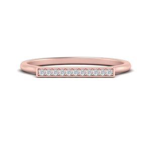 Straight Bar Stacking Ring For Her