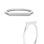 Load image into Gallery viewer, straight-bar-diamond-stacking-ring-in-white-gold-FD10975BANGLE3-NL-WG.jpg

