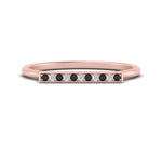 Load image into Gallery viewer, straight-bar-diamond-stacking-ring-with-black-diamond-in-rose-gold-FD10975BGBLACKANGLE3-NL-RG.jpg
