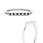 Load image into Gallery viewer, straight-bar-diamond-stacking-ring-with-black-diamond-in-white-gold-FD10975BGBLACKANGLE3-NL-WG.jpg
