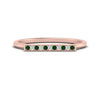 Load image into Gallery viewer, straight-bar-diamond-stacking-ring-with-emerald-in-rose-gold-FD10975BGEMGRANGLE3-NL-RG.jpg