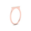 Load image into Gallery viewer, straight-bar-diamond-stacking-ring-with-emerald-in-rose-gold-FD10975BGEMGRANGLE3-NL-RG.jpg