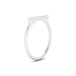 Load image into Gallery viewer, straight-bar-diamond-stacking-ring-with-emerald-in-white-gold-FD10975BGEMGRANGLE3-NL-WG.jpg
