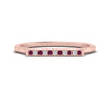 Load image into Gallery viewer, straight-bar-diamond-stacking-ring-with-pink-sapphire-in-rose-gold-FD10975BGSADRPIANGLE3-NL-RG.jpg