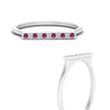 Load image into Gallery viewer, straight-bar-diamond-stacking-ring-with-pink-sapphire-in-white-gold-FD10975BGSADRPIANGLE3-NL-WG.jpg