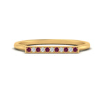 Load image into Gallery viewer, straight-bar-diamond-stacking-ring-with-pink-sapphire-in-yellow-gold-FD10975BGSADRPIANGLE3-NL-YG.jpg
