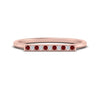 Load image into Gallery viewer, straight-bar-diamond-stacking-ring-with-ruby-in-rose-gold-FD10975BGRUDRANGLE3-NL-RG.jpg