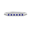 Load image into Gallery viewer, straight-bar-diamond-stacking-ring-with-sapphire-in-white-gold-FD10975BGSABLANGLE3-NL-WG.jpg