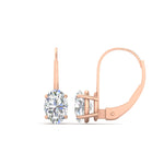 Load image into Gallery viewer, stud-3-carat-oval-diamond-lever-back-earrings-in-rose-gold-FDEAR9225OV-3.00CT-NL-RG

