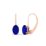 Load image into Gallery viewer, stud-3-carat-oval-sapphire-lever-back-earrings-in-rose-gold-FDEAR9225OVGSABL-3.00CT-NL-RG
