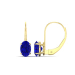 Load image into Gallery viewer, stud-3-carat-oval-sapphire-lever-back-earrings-in-yellow-gold-FDEAR9225OVGSABL-3.00CT-NL-YG
