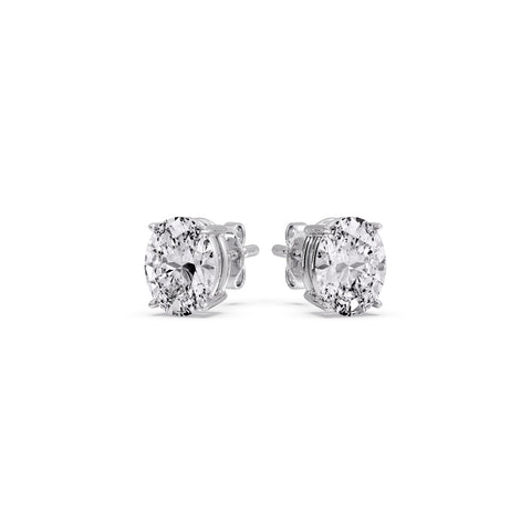 Stud Earring Basket Oval Shaped