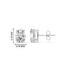 Load image into Gallery viewer, Stud Mens Earring Basket Oval Shaped