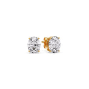 Classic Four Prong Oval Diamond Solitaire Stud Earrings [IGI Certified]