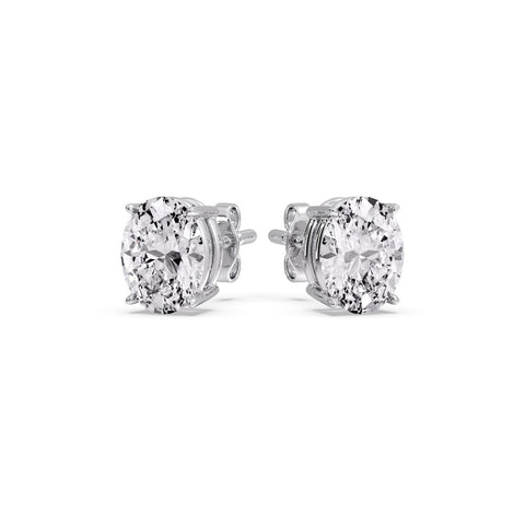Stud Earring Basket Oval Shaped