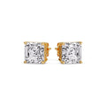 Thumbnail 86 - Asscher Cut Diamond Stud Earring